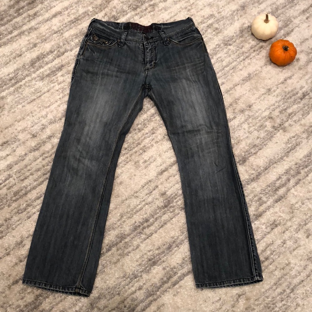 INDIGO STAR | Men Jeans w/Designer Pockets | 32/30